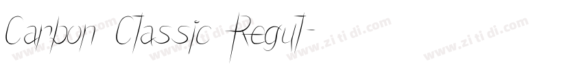 Carbon Classic Regul字体转换